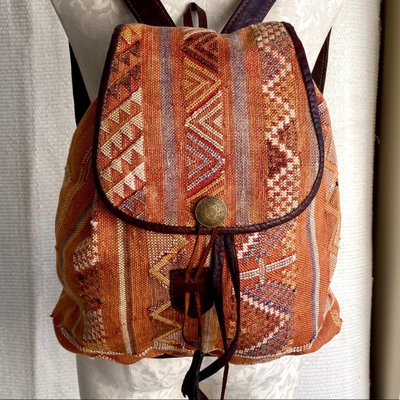 Neiman Marcus Handbags - Dannijo NWOT Moroccan Kilim Leather Backpack Bag